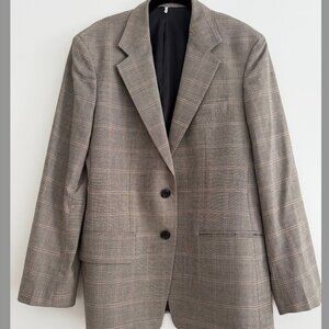 FRAME PLAID BLAZER SIZE SMALL NEUTRAL